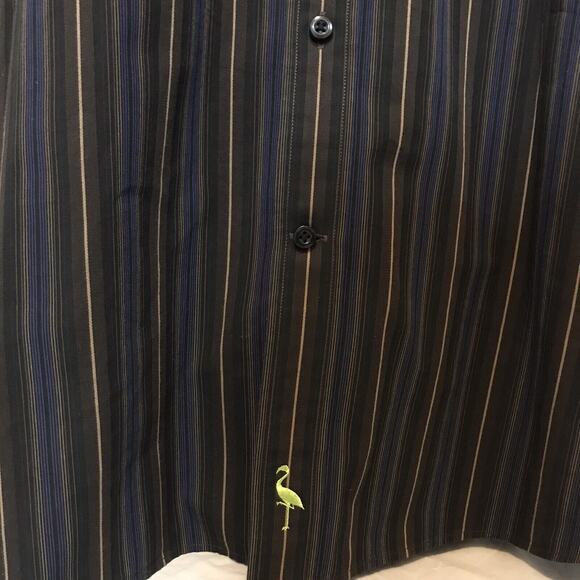 Tailorbyrd Men's Long Sleeve Button Up Striped Shirt Multi Color Size XXL - Picture 7 of 8